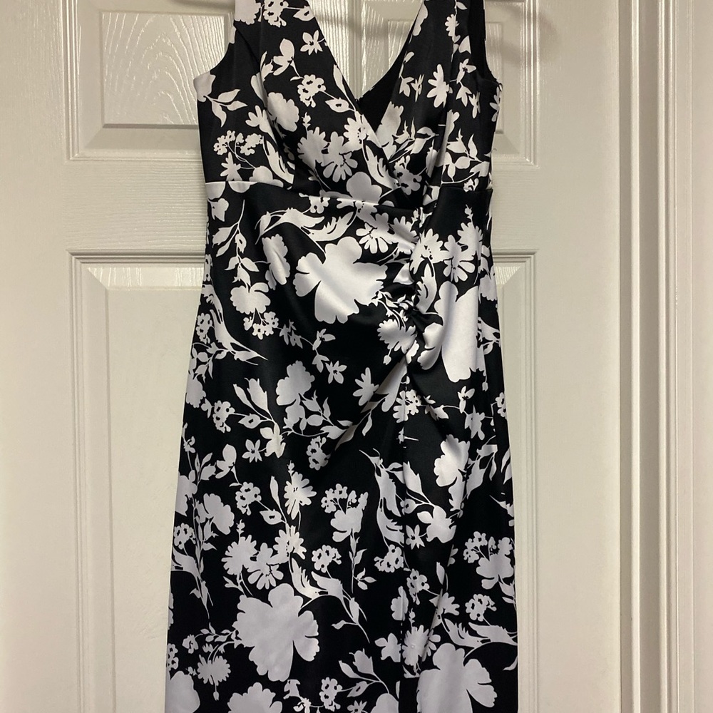 Black and white Floral dress